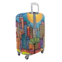 City New York Nyc Skyscraper Skyline Downtown Night Business Urban Travel Landmark Building Architec Luggage Cover (Small) View2