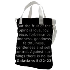 Galatians 5 Canvas Messenger Bag by RiverRootz