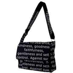 Galatians 5 Full Print Messenger Bag (l) by RiverRootz