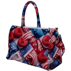 Us Presidential Election Colorful Vibrant Pattern Design  Duffel Travel Bag by dflcprintsclothing