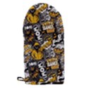 Boom Bang Art Crazy Drawing Graffiti Hello Retro Sayings Yellow Microwave Oven Glove View2