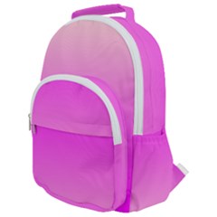 Gradient Pink - Pastel Yellow Pink Rosa Rounded Multi Pocket Backpack by 2607694c