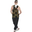 Pattern Stained Glass Triangles Men s Sleeveless Hoodie View2