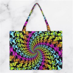 3d Grateful Dead 90 s Neon Dancing Bears Medium Tote Bag by Perong