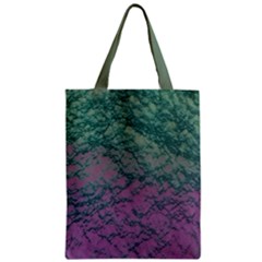 Colorful Duotone Abstract Print Zipper Classic Tote Bag