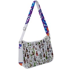 Bottle Chic Print Patterns Zip Up Shoulder Bag by BellaVistaTshirt02