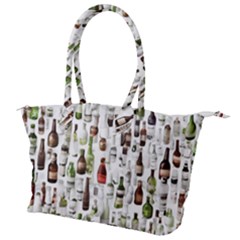 Bottle Chic Print Patterns Canvas Shoulder Bag by BellaVistaTshirt02