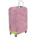 Pink Fabric Texture, Knitted Pink Texture, Luggage Cover (Large) View2