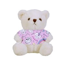 Beautiful Cute Animals Pattern Pink Full Print Tee For Cuddly Teddy Bear by Grandong