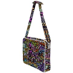 Graffiti Word Seamless Pattern Cross Body Office Bag by Bedest