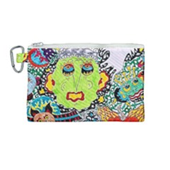 Supersonic Monster Mash Canvas Cosmetic Bag (medium)