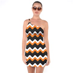 Halloween Wavy 20240926 161241 0000 One Shoulder Ring Trim Bodycon Dress