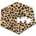 Leopard Skin Pattern Wooden Puzzle Hexagon View2