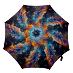 Cosmic Jellyfish Artwork Hook Handle Umbrellas (large) by ExtraAwesomeSauce