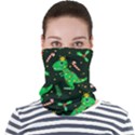 Christmas Funny Pattern Dinosaurs Face Seamless Bandana (Adult) View1