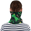 Christmas Funny Pattern Dinosaurs Face Seamless Bandana (Adult) View2