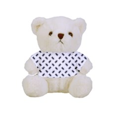 Fly Phot Motif Seamless Black And White Pattern Full Print Cuddly Teddy Bear