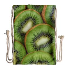 Kiwi Texture, Background With Kiwi, Fruits, Kiwi Drawstring Bag (large)