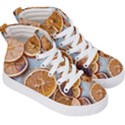 Orange, Slices, Fruits, Citrus Kids  Hi-Top Skate Sneakers View3