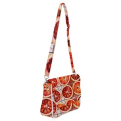 Peorange, Fruit, Citrus Shoulder Bag With Back Zipper