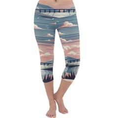 Artwork Painting Sculpture Nature Capri Yoga Leggings