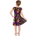 Star Colorful Christmas Abstract Kids  Short Sleeve Dress View2