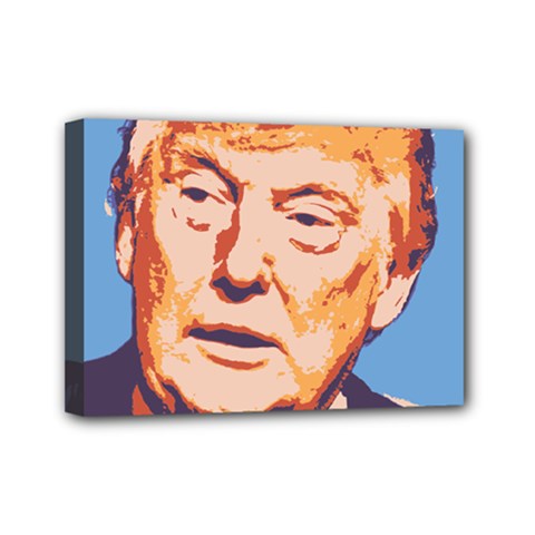 Orange Donald Trump Mini Canvas 7  X 5  (stretched) by vintagetrump