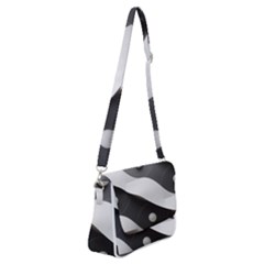 Geometric Design O6 Shoulder Bag With Back Zipper