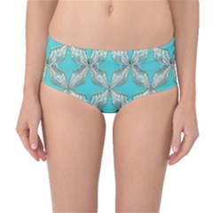 Geometric Design 13 Mid-waist Bikini Bottoms