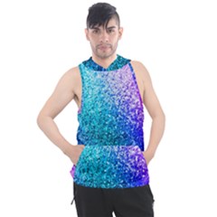 Rainbow Colors Colorful Pattern Men s Sleeveless Hoodie