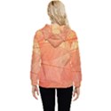 Abstract Texture Of Colorful Bright Pattern Of Transparent Leaves Of Orange And Yellow Color Women s Lightweight Drawstring Hoodie View4