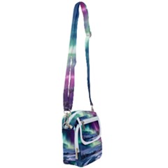 Northern Lights Aurora Night Nature Shoulder Strap Belt Bag by Posterlux