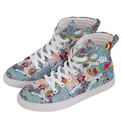 Supersonicangeldream Men s Hi-top Skate Sneakers