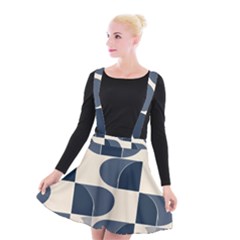 A Minimalist Pattern With Simple Lines And Shapes, Creating A Clean And Modern Aesthetic 04 Suspender Skater Skirt