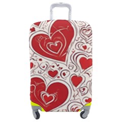 Be My Valentine Luggage Cover (medium) by pollyparadiseartshop