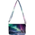 Northern Lights Aurora Night Nature Double Gusset Crossbody Bag View1