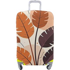 Leaves Boho Monster Nature Luggage Cover (large)