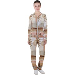 Abstract Sun Boho Bohemian Design Casual Jacket And Pants Set