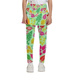 Flower Flora Floral Nature Pattern Seamless Kids  Skirted Pants