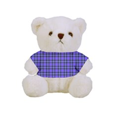 Blue Tartan Plaid 1 Full Print Cuddly Teddy Bear