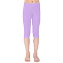 Luscious Lavender Hex #cca3e7 Kids  Capri Leggings  View1