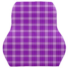 Purple Plaid Tartan 3 Car Seat Back Cushion  by dressshop