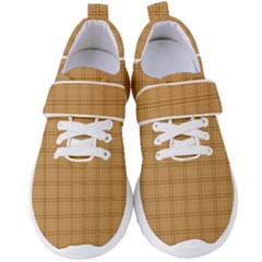 Autumn Fall Plaid Tartan 1 Women s Velcro Strap Shoes by dressshop