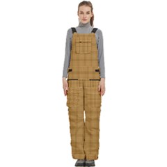 Autumn Fall Plaid Tartan 1 Women s Side Zip Front Pouch Ski And Snowboard Bib Pants	 by dressshop