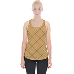 Autumn Fall Plaid Tartan 1 Diagonal Piece Up Tank Top by dressshop