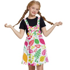 Leaves Pattern Seamless Texture Kids  Apron Dress