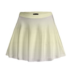 Pale Violet To Cream Yellow Bilinear Gradient Mini Flare Skirt