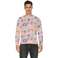 Ice Cream Donut Sweets Candie Men s Fleece Sweatshirt by Apenda