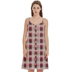 Retro 60s 50s Plaid Pattern 2 Women s Spaghetti Strap Pullover Cami Dress by violetheavensky