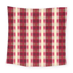 Retro 60s 50s Plaid Pattern 4 Square Tapestry (large) by violetheavensky